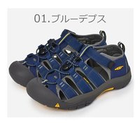KEEN儿童运动凉鞋防滑包头魔术贴溯溪鞋KEN0-1018804 01.蓝色深度