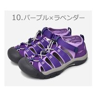 KEEN儿童运动凉鞋防滑包头魔术贴溯溪鞋KEN0-1018804 10.紫色×薰衣草