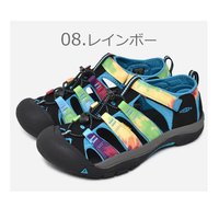 KEEN儿童运动凉鞋防滑包头魔术贴溯溪鞋KEN0-1018804 08.彩虹