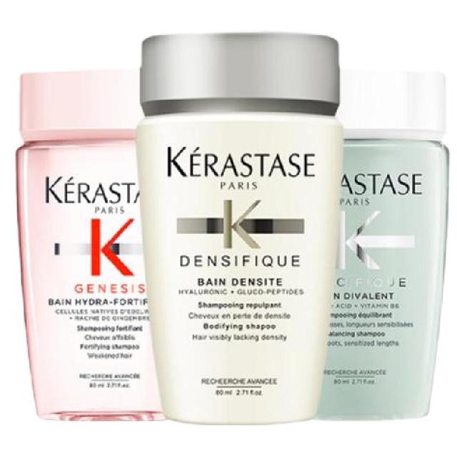 卡诗 KERASTASE/卡诗洗发水白金黑钻元气姜双重80ml*6