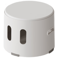 好尔储物凳加厚塑料凳家用矮凳玩具收纳小板凳换鞋凳小圆凳大号