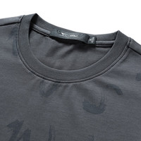 七匹狼短袖T恤男夏季薄款冰藻泥男士短t舒适透气休闲时尚打底衫男装上衣 003(中灰) 160/80A/S