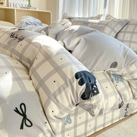 无印良品全棉纯棉床品被套被套床单2025宿舍被套床笠 【单被套】200x230cm 大眼猫