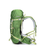 艾王专业登山包男女大容量牛津布背包户外徙步40升超轻旅行双肩包 果绿色（三代款） 40L
