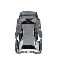 艾王专业登山包男女大容量牛津布背包户外徙步40升超轻旅行双肩包 烟熏灰（三代款） 40L