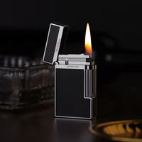 KW卡尔威登打火机煤油防风 教父 男 树脂漆-黑色【星耀礼盒】 套装