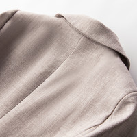 西装外套女2025小个子宽松大码春秋职业正装短款休闲西服套装 黑色西装(2006)+直筒西裤(2018K) XL