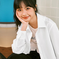 La Chapelle Sport拉夏贝尔防晒衬衫女夏季冰丝速干凉感休闲百搭透气宽松薄款衬衣女 蓝色(漫步猫胸标) L /170(125-140斤)