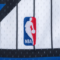 MITCHELL & NESS复古球裤男 JUST DON联名款刺绣 NBA魔术队短裤男 MN男士篮球裤 白色 L