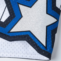 MITCHELL & NESS复古球裤男 JUST DON联名款刺绣 NBA魔术队短裤男 MN男士篮球裤 白色 M