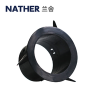 兰舍 NATHER 新风系统新风机配件 回风口 室内回风口 外气口 三齿联接套筒 DN100三齿联接套筒