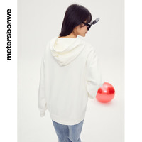 美特斯邦威卫衣男女同款春季MTEE迪士尼虎年米奇前胸印花连帽卫衣 棉花糖白 XS 160 84A 160/XS