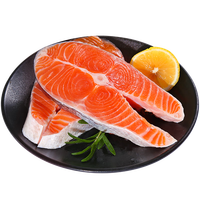 渔吻三文鱼排挪威轮切三文鱼排新鲜中段三文鱼扒鱼类整条轮切鲜冻 三文鱼排 精选中段