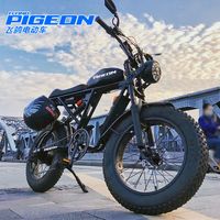 飞鸽;FLYING PIGEON电动自行车super73新国标可上牌助力山地越野男女通勤代步长续航复古电瓶车 【RX至尊版】液晶数显-松下电芯-前后碟刹 60Ah纯电续航≤170KM【尊享出行】