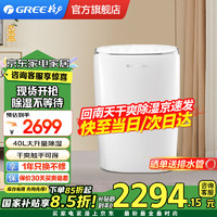 格力 GREE 家用除湿机智能除湿器DH40EFA1A除湿量客厅卧室防潮干衣机商家两用抽湿机  DH40EFA1A