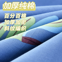 加厚100%纯棉被套单件全棉斜纹双人单人宿舍1.8米200X230被罩 180x200cm 不起球  花韵悠然