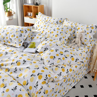 加厚100%纯棉被套单件全棉斜纹双人单人宿舍1.8米200X230被罩 200X230cm 亲肤柔软 橙意满满