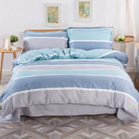 加厚100%纯棉被套单件全棉斜纹双人单人宿舍1.8米200X230被罩 220x240cm 假一赔四  素三格