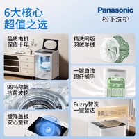 松下 Panasonic 波轮洗衣机全自动大容量除螨抗菌精洗双网板Q17CR