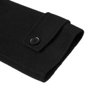 GXG奥莱  多色分割设计简约长款毛呢大衣外套男士 冬季 黑色 185/XXL