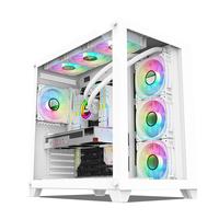 EVESKY 海景房PRO 电脑机箱台式机机箱ATX白色海景房360水冷机箱