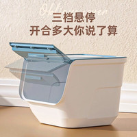 纳份爱玩具收纳箱前开式家用翻盖收纳盒储物箱儿童零食衣物整理箱收纳柜 撞色天空蓝（S小号） 4件装（心动价）【自由叠加】