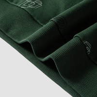 森马 Semir卫衣男冬季满版印花上衣小众个性宽松圆领落肩装抓毛 绿色调00344 170/88A/M