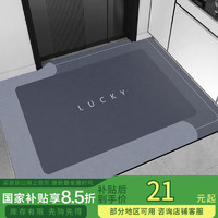 布迪思 入户门地垫 60*40CM 吸水防滑