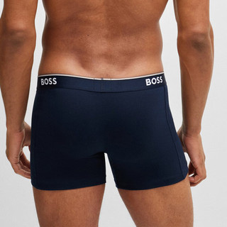 HUGO BOSS 雨果博斯 男士弹力棉平角裤内裤三件装50475282 487多色 S