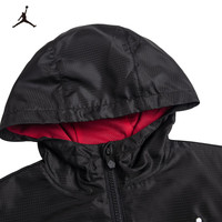 NIKEJORDAN 耐克童装男童网眼透气梭织夹克春秋儿童休闲上衣外套 正黑色 140 /68 【身高128-140cm】 140/68(S)