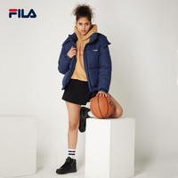 斐乐FIA女子棉服冬季款连帽时尚休闲外套面包服欧版