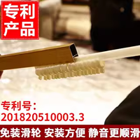 雅鹿新型u型伸缩落地导轨蚊帐家用卧室床帘幔2024轨道免安装 固定升级双层玫瑰刺绣-花香飘舞-米黄【加厚支架配固定器二次加固】