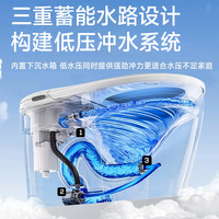 惠达卫浴智能马桶低压冲水泡沫盾全自动一体坐便器杀菌F90Max