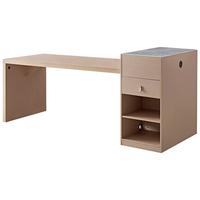 全友家居原木风岛台餐桌一体家用客厅可伸缩岛台一体桌