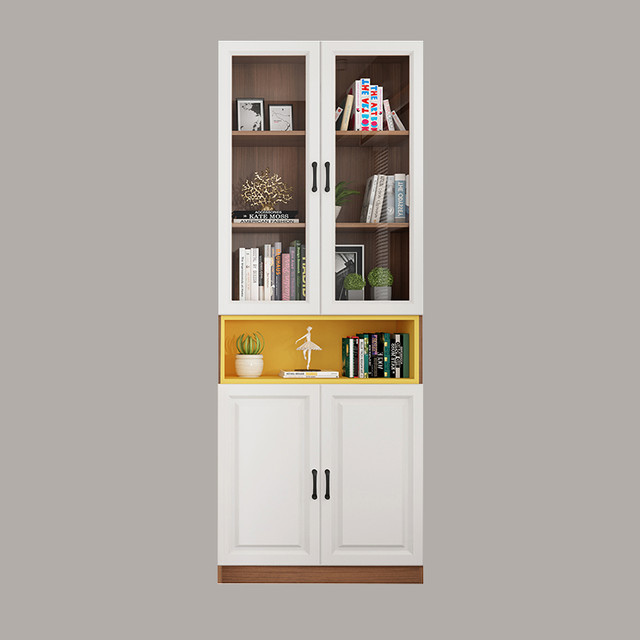 梓臻 书柜书桌一体桌组合台式电脑桌简约现代多功能书架旋转学习办公桌