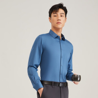 雅戈尔 长袖衬衫 春季条纹衬衫男士衬衣