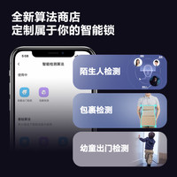 萤石AI人脸锁3D大屏猫眼智能锁y3000FVS家用电子密码锁无需指纹锁 Y3000FVX摩卡金【智能双摄+双画面可视大屏】