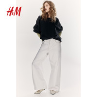 HM女士精品春季字母图案卫衣1269562 奶油色/NYC Studios 170/116
