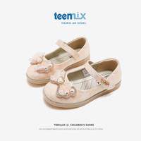 天美意(TEENMIX)水晶公主鞋女童皮鞋2024秋季儿童时尚洋气单鞋 金色 32 32(内长205mm 适合脚长195mm)
