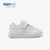 天美意儿童小白鞋运动鞋休闲鞋春秋季宝宝板鞋 白色 38