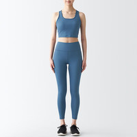 无印良品（無印良品 MUJI） Walker 女式 易干 收腿裤 BIH02A3S 打底裤 蓝色 XL