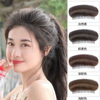 唐妮 假发片女发垫蓬松头顶垫发梳假发贴片真人发丝增高颅顶头顶垫发器 小号垫发梳