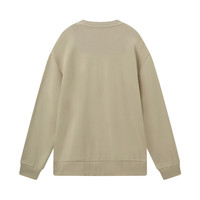 gxgjeansgxg.jeans重磅卫衣男装春秋季套头圆领字母刺绣多色上衣潮 卡其色 170/M