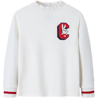 匡威（Converse）儿童装女童长袖T恤2023春秋新款中大童春装圆领上衣  110 /52 【建议身高98-104cm】