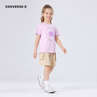 匡威（Converse）匡威儿童装男童短袖T恤2024夏季大童潮牌上衣女童夏装男孩半袖t恤 星尘紫 160 /76 【身高152-158cm】