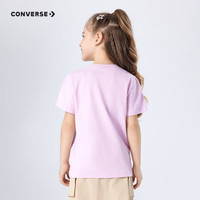 匡威（Converse）匡威儿童装男童短袖T恤2024夏季大童潮牌上衣女童夏装男孩半袖t恤 星尘紫 140 /68 【身高128-140cm】