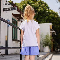 匡威（Converse）匡威儿童装男童短袖T恤2024夏季大童潮牌上衣女童夏装男孩半袖t恤 8992纯白色 160 /76 【身高152-158cm】