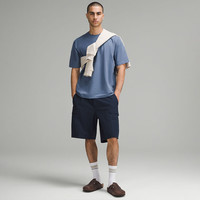 露露乐蒙lululemon丨Pique 男士超宽松款珠地 T 恤 LM3EM5S 绿洲蓝 XXS