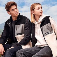 自营｜Timberland添柏岚男女款羊羔摇粒绒抓绒马甲背心外套保暖 灰白黑