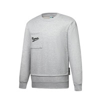 PUMA 中性款男女装假两件圆领拼接卫衣运动休闲套头衫